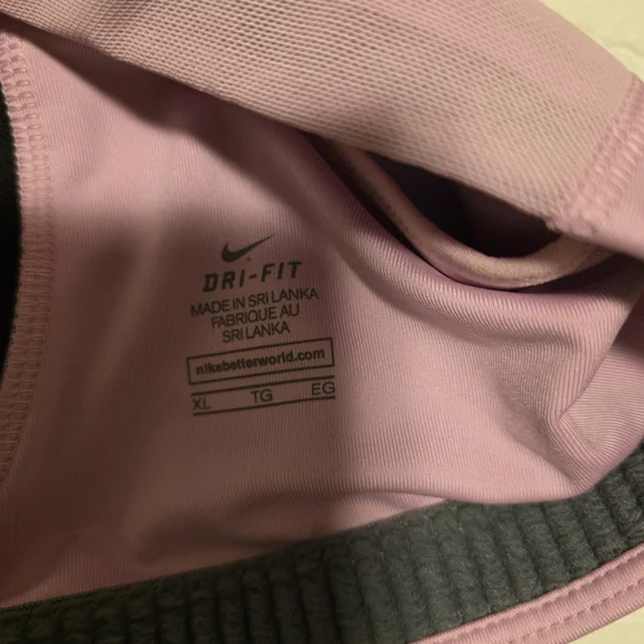 Nike Women's Pink Sports Bra - Picture 3 of 5